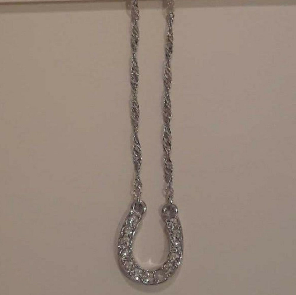 Sterling Silver Horseshoe Necklace
